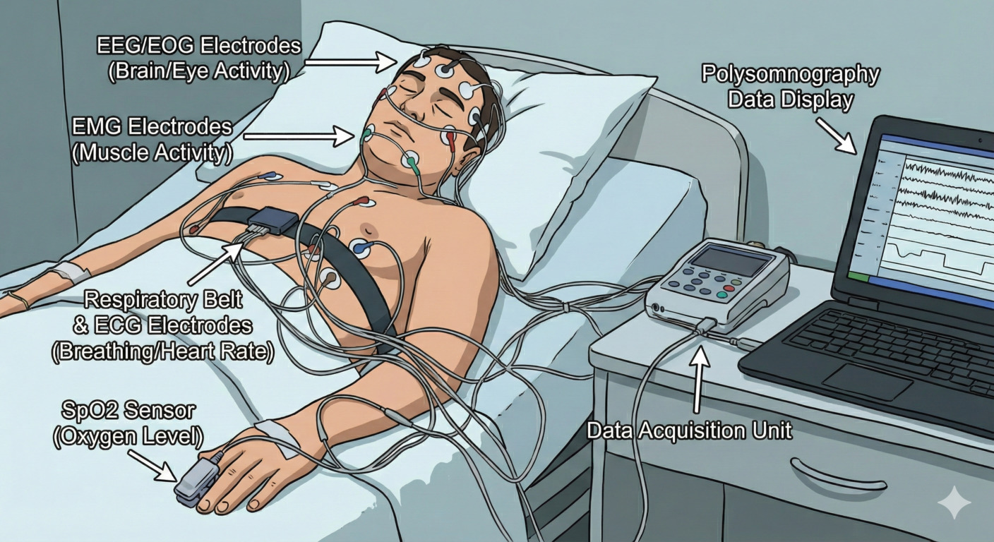 Sleep study data acquisition